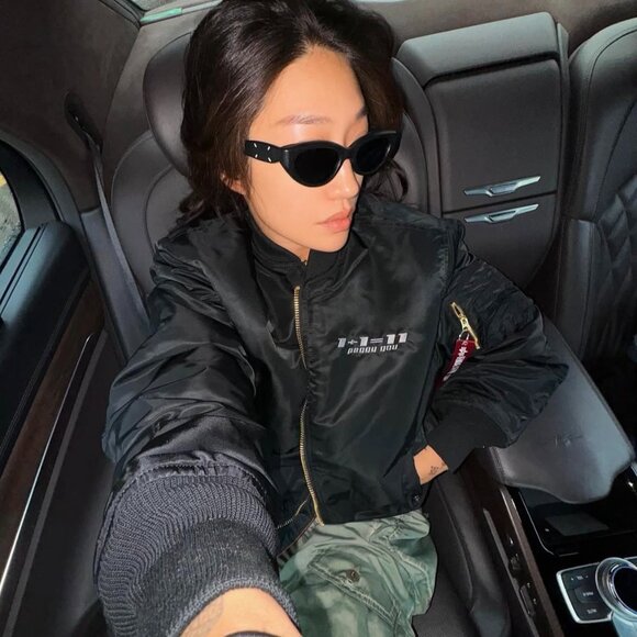 NWT Peggy Gou Peggy Goods 1+1=11 x Alpha Industries Reversible Bomber Size M - Picture 2 of 9